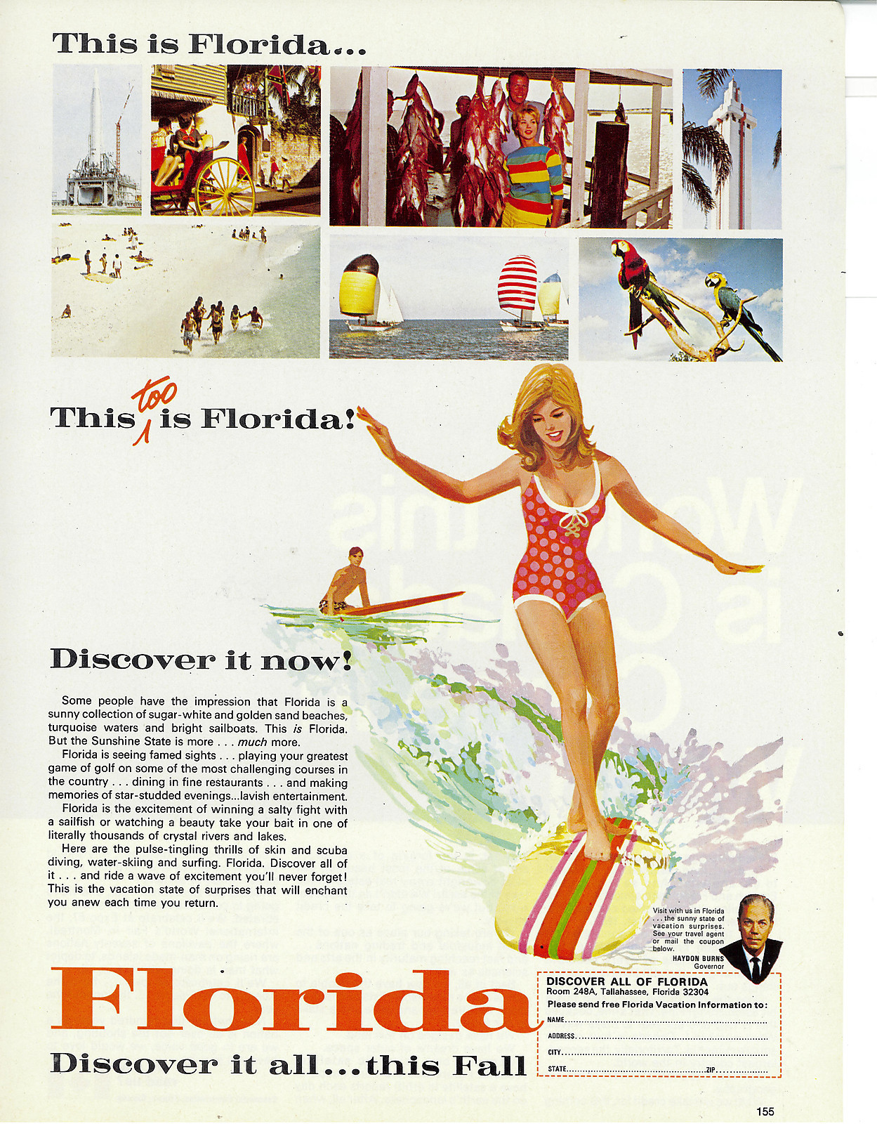 Miami Archives - Tracing the rich history of Miami, Miami Beach and the  Florida Keys: Vintage Florida State Tourism ad - 1966