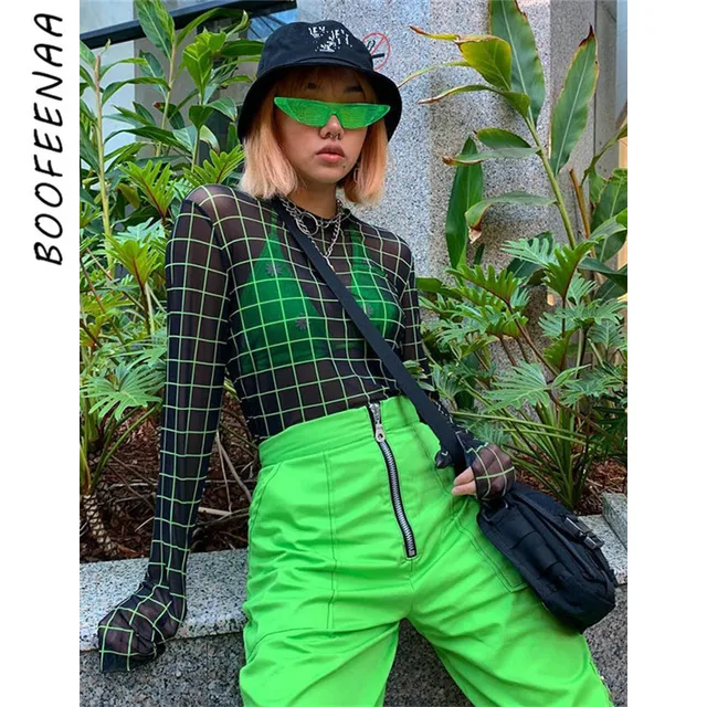 BOOFEENAA-Neon-Green-Plaid-Mesh-Black-Sheer-Tshirt-Long-Sleeve-Sexy-Graphic-Tees-Women-Tops-2019.jpg_640x640.jpg