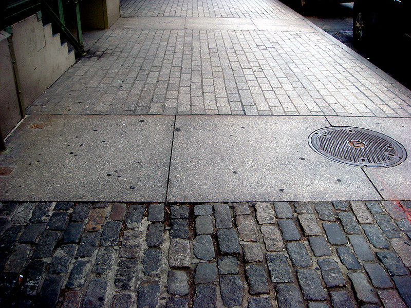 Snapshot: Cobblestone Streets Of New York – Broken Sidewalk