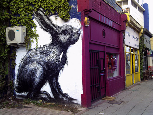 Monday Bunday: Giant Rabbit by ROA | Bunny Eats Design