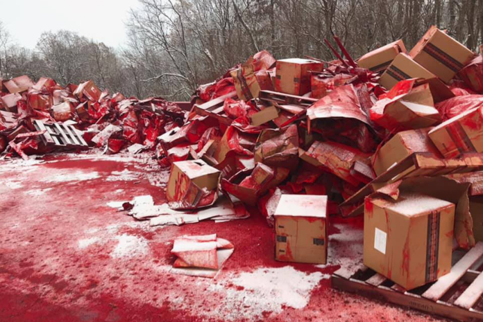 This-interstate-is-blood-red-after-a-semi-truck-spilled-its-load-696x465.png