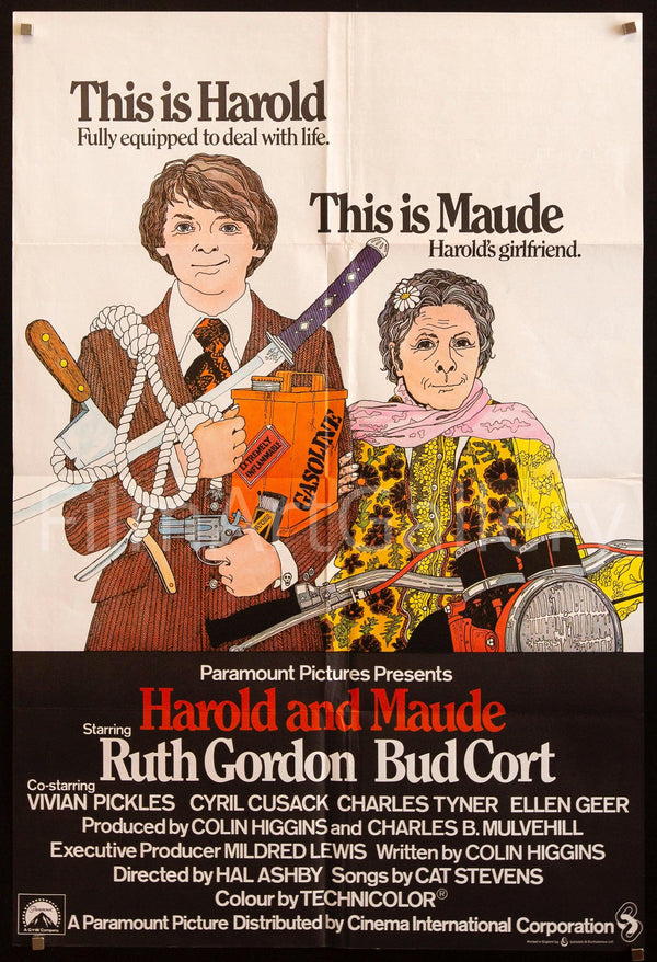Harold and Maude Vintage British Movie Poster