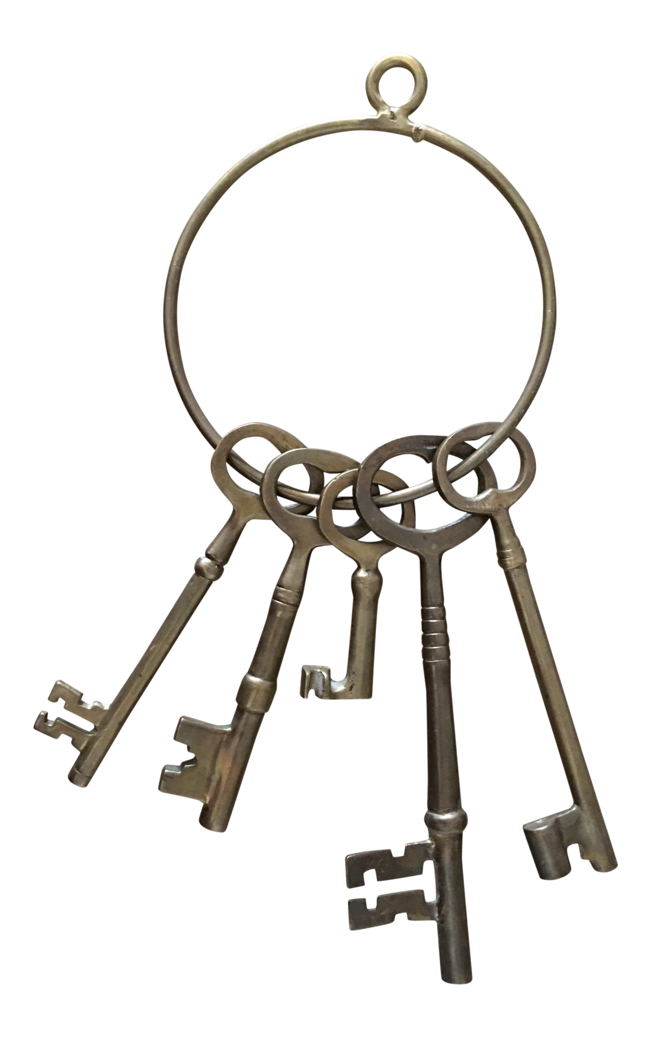 antique-skeleton-key-ring-with-5-keys-8431
