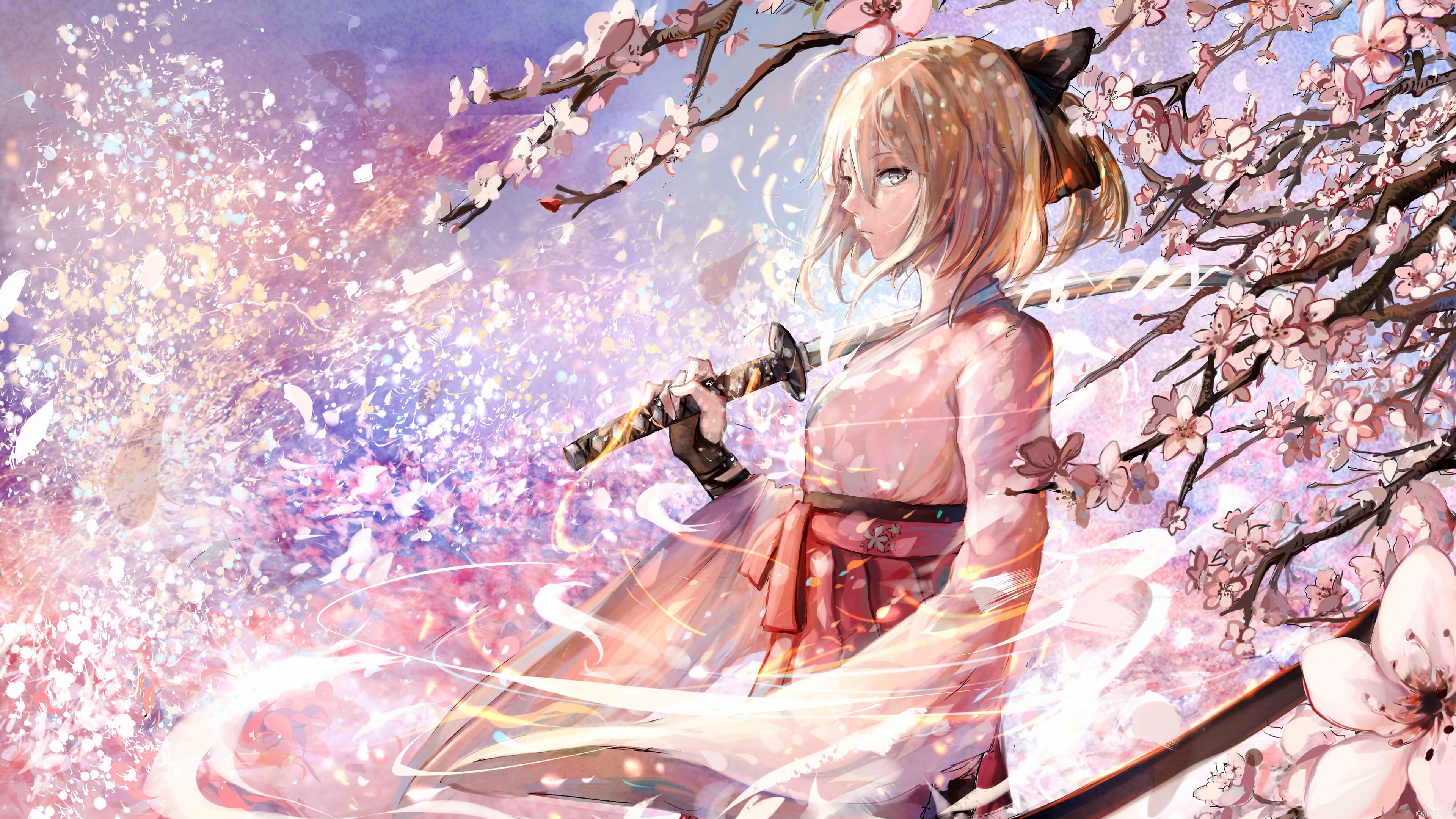 anime-anime-girls-katana-cherry-blossom-Fate-Grand-Order-Fate-Series-Sakura-Saber-spring-miko-flower-286053.jpg