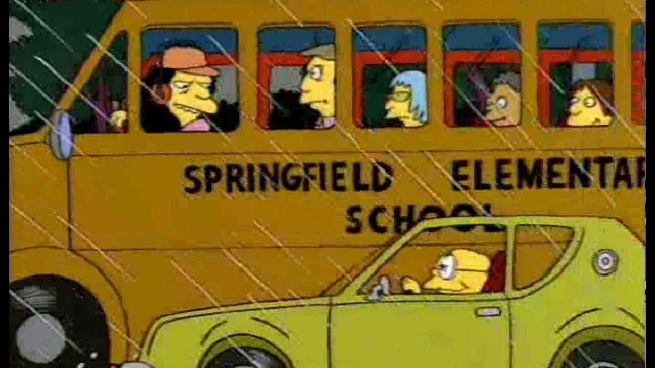 Bart Simpson Gremlin On The Side Of The Bus - YouTube