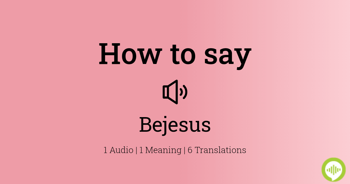 How to pronounce bejesus | HowToPronounce.com