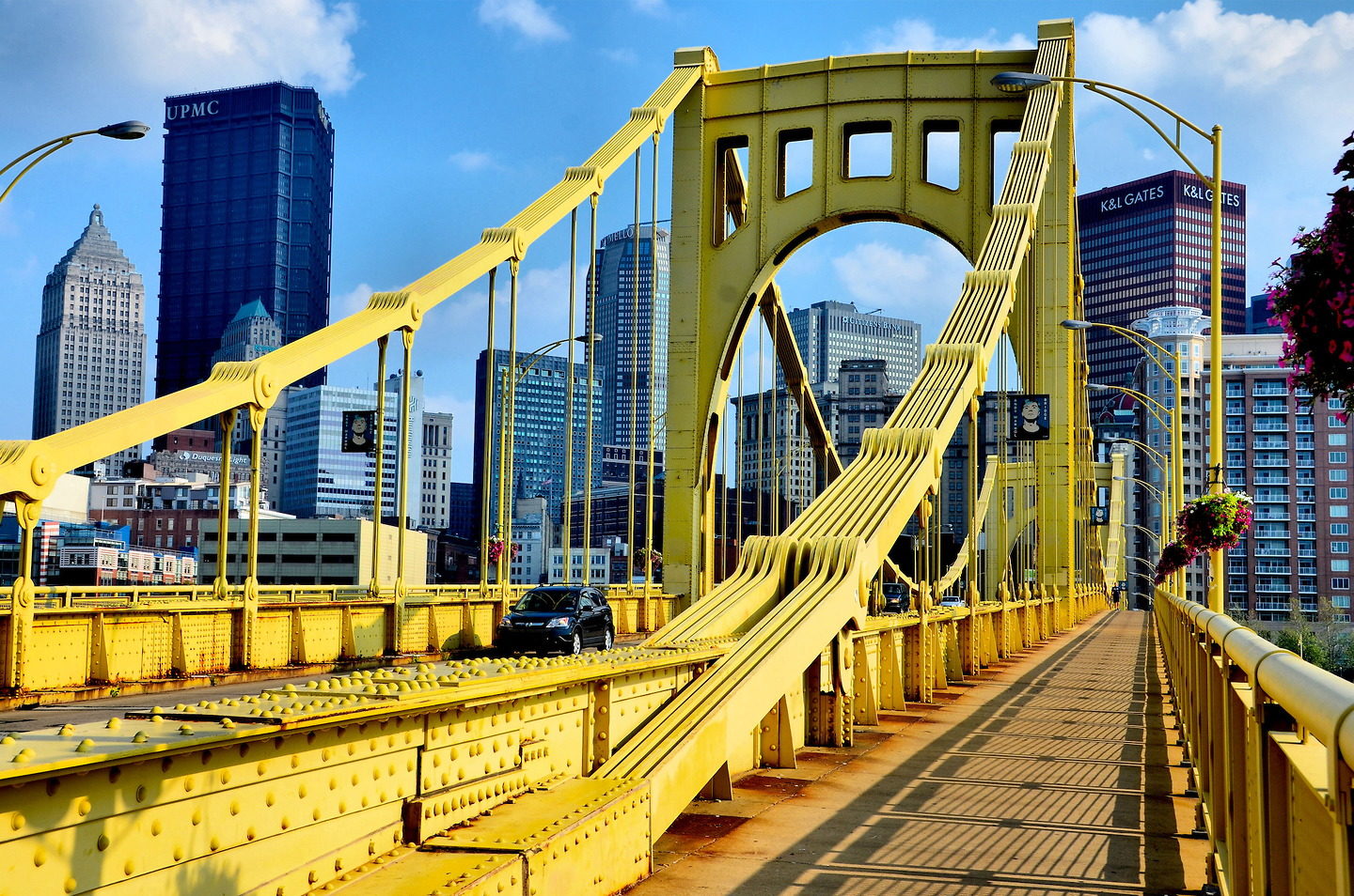 Andy Warhol Bridge into Downtown Pittsburgh, Pennsylvania - Encircle Photos