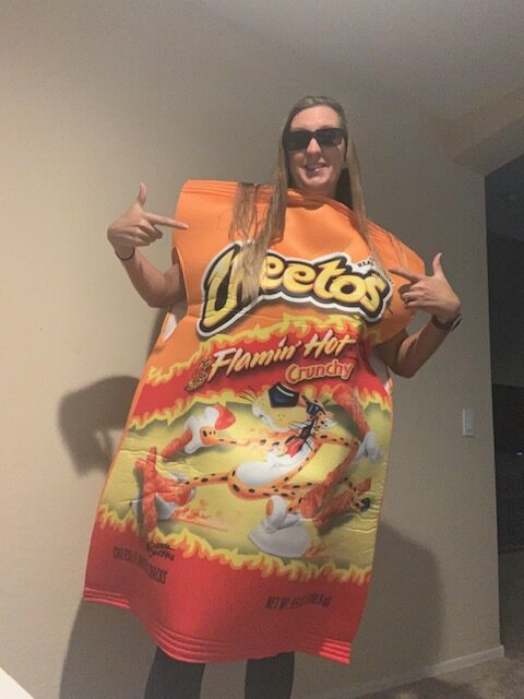 Flamin' Hot Cheetos Bag Costume #Giveaway - Mommies with Cents