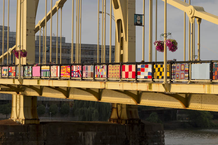 30 Amazing Photos of the Warhol Bridge Yarn Bombing | Pittsburgh Magazine