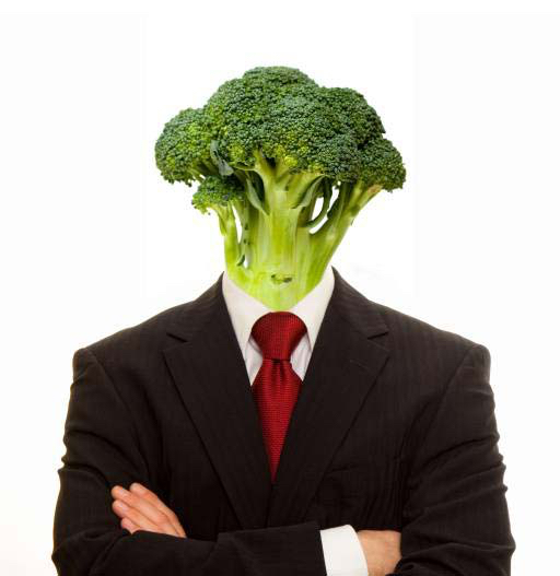 Pixwords The image with vegetable, man, person, suit, vegan, vegetables,  broccoli Brad Calkins (Bradcalkins)