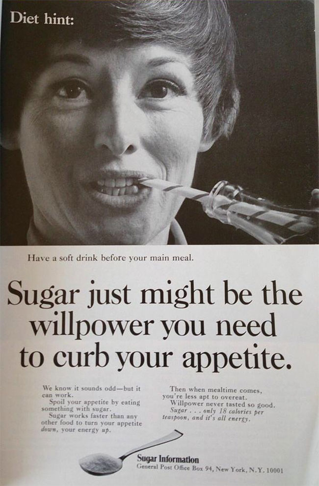 Sweet and sour: Orwellian sugar ads of the 1960s - Zinzin